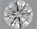 1.01 Carats, Round with Excellent Cut, H Color, VVS1 Clarity and Certified by GIA