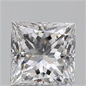 0.90 quilates, Princesa , Color E, claridad SI2 y certificado por GIA
