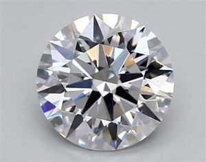 Picture of Lab Created Diamond 2.12 Carats, Round with ideal Cut, D Color, vs1 Clarity and Certified by IGI