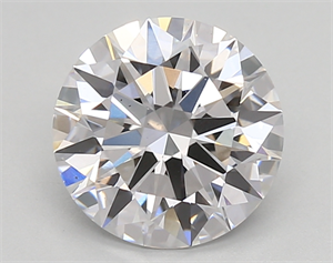 Picture of Lab Created Diamond 2.05 Carats, Round with ideal Cut, D Color, vs1 Clarity and Certified by IGI