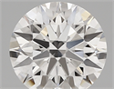 Lab Created Diamond 1.90 Carats, Round with ideal Cut, D Color, vs1 Clarity and Certified by IGI
