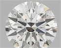 Lab Created Diamond 1.87 Carats, Round with ideal Cut, D Color, vs1 Clarity and Certified by IGI