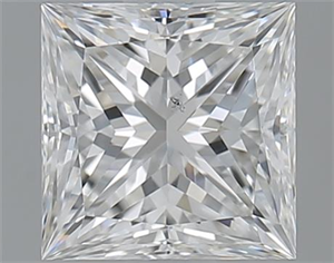Picture of 1.00 Carats, Princess F Color, SI1 Clarity and Certified by GIA