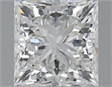 1.51 Carats, Princess H Color, VS2 Clarity and Certified by GIA