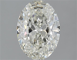 Picture of 1.40 Carats, Oval K Color, SI1 Clarity and Certified by GIA