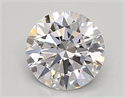 Lab Created Diamond 0.85 Carats, Round with ideal Cut, D Color, vvs2 Clarity and Certified by IGI