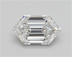 Picture of Lab Created Diamond 0.50 Carats, LONG HEXAGON with  Cut, D Color, vvs1 Clarity and Certified by IGI