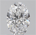 0.70 Carats, Oval D Color, VS2 Clarity and Certified by GIA