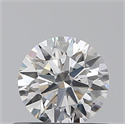 0.44 quilates, Redondo Ideal, Color F, claridad VS2 y certificado por GIA