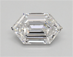Picture of Lab Created Diamond 0.61 Carats, LONG HEXAGON with  Cut, D Color, vvs2 Clarity and Certified by IGI