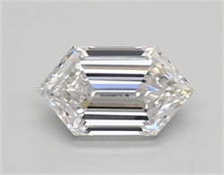 Picture of Lab Created Diamond 0.50 Carats, LONG HEXAGON with  Cut, D Color, vvs2 Clarity and Certified by IGI