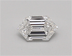 Picture of Lab Created Diamond 0.45 Carats, LONG HEXAGON with  Cut, D Color, vvs2 Clarity and Certified by IGI