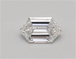 Picture of Lab Created Diamond 0.44 Carats, LONG HEXAGON with  Cut, D Color, vs1 Clarity and Certified by IGI