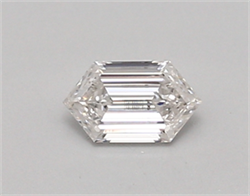 Picture of Lab Created Diamond 0.35 Carats, LONG HEXAGON with  Cut, E Color, vs1 Clarity and Certified by IGI