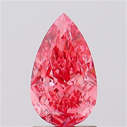Picture of Lab Created Diamond 1.62 Carats, Pear with  Cut, Fancy Vivid Pink Color, VS2 Clarity and Certified by IGI