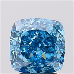 Foto Del inventario de diamantes de laboratorio, 3.04 quilates,  , Color Fancy Vivid Blue, claridad VS2 y certificado IGI de
