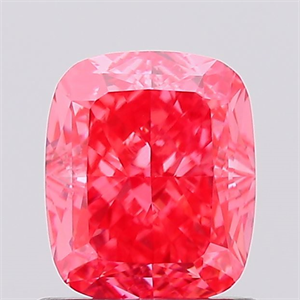 Picture of Lab Created Diamond 1.03 Carats, Cushion with  Cut, Fancy Vivid Pink Color, VS1 Clarity and Certified by IGI