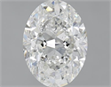 1.30 Carats, Oval H Color, SI1 Clarity and Certified by GIA