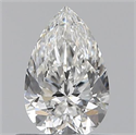 0.51 Carats, Pear G Color, SI1 Clarity and Certified by GIA