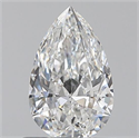 0.60 Carats, Pear F Color, SI1 Clarity and Certified by GIA