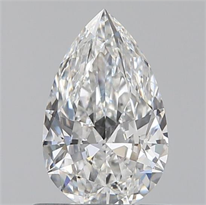Picture of 0.60 Carats, Pear F Color, SI1 Clarity and Certified by GIA