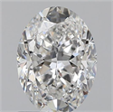 0.90 Carats, Oval E Color, SI1 Clarity and Certified by GIA