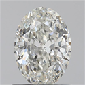 0.70 quilates, Ovalado , Color I, claridad VVS2 y certificado por GIA