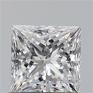 Picture of 0.80 Carats, Princess D Color, SI1 Clarity and Certified by GIA
