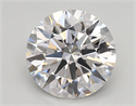 Lab Created Diamond 3.05 Carats, Round with ideal Cut, D Color, vs1 Clarity and Certified by IGI
