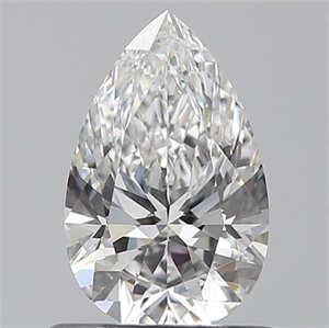 Picture of 0.66 Carats, Pear E Color, VVS1 Clarity and Certified by GIA