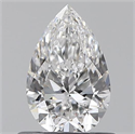 0.60 Carats, Pear D Color, VS2 Clarity and Certified by GIA