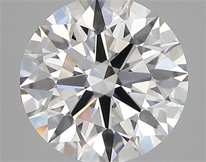 Picture of Lab Created Diamond 2.52 Carats, Round with ideal Cut, D Color, vs1 Clarity and Certified by IGI