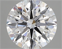 Lab Created Diamond 2.50 Carats, Round with ideal Cut, D Color, vs1 Clarity and Certified by IGI