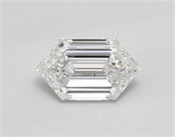 Picture of Lab Created Diamond 0.51 Carats, LONG HEXAGON with  Cut, D Color, vvs2 Clarity and Certified by IGI