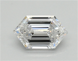 Picture of Lab Created Diamond 0.47 Carats, LONG HEXAGON with  Cut, E Color, vs1 Clarity and Certified by IGI