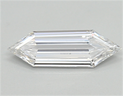 Picture of Lab Created Diamond 0.45 Carats, LONG HEXAGON with  Cut, E Color, vvs2 Clarity and Certified by IGI