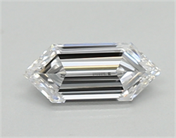 Picture of Lab Created Diamond 0.32 Carats, LONG HEXAGON with  Cut, D Color, vvs2 Clarity and Certified by IGI