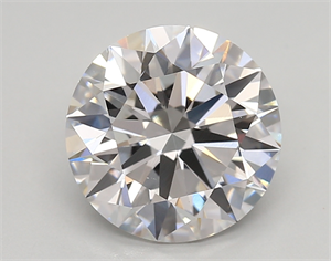 Picture of Lab Created Diamond 3.01 Carats, Round with ideal Cut, F Color, vvs2 Clarity and Certified by IGI