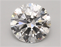 Lab Created Diamond 1.88 Carats, Round with excellent Cut, D Color, vs1 Clarity and Certified by IGI