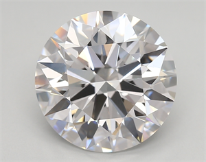 Picture of Lab Created Diamond 5.04 Carats, Round with ideal Cut, D Color, vvs2 Clarity and Certified by IGI