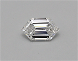 Picture of Lab Created Diamond 0.39 Carats, LONG HEXAGON with  Cut, D Color, vvs2 Clarity and Certified by IGI