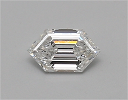 Picture of Lab Created Diamond 0.37 Carats, LONG HEXAGON with  Cut, D Color, vvs2 Clarity and Certified by IGI