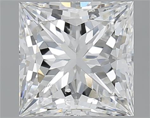 Picture of 2.01 Carats, Princess G Color, SI2 Clarity and Certified by GIA
