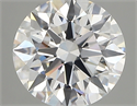 Lab Created Diamond 2.03 Carats, Round with ideal Cut, D Color, vs1 Clarity and Certified by IGI