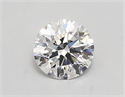 Lab Created Diamond 0.86 Carats, Round with ideal Cut, D Color, vvs2 Clarity and Certified by IGI