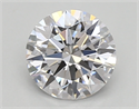 Lab Created Diamond 0.70 Carats, Round with ideal Cut, D Color, vvs2 Clarity and Certified by IGI