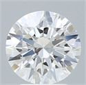 Lab Created Diamond 3.05 Carats, Round with Excellent Cut, D Color, VVS2 Clarity and Certified by IGI