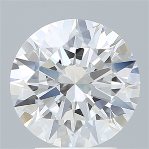 Picture of Lab Created Diamond 3.05 Carats, Round with Excellent Cut, D Color, VVS2 Clarity and Certified by IGI
