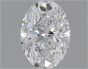 0.90 Carats, Oval D Color, SI1 Clarity and Certified by GIA