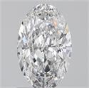 0.70 Carats, Oval D Color, VVS2 Clarity and Certified by GIA